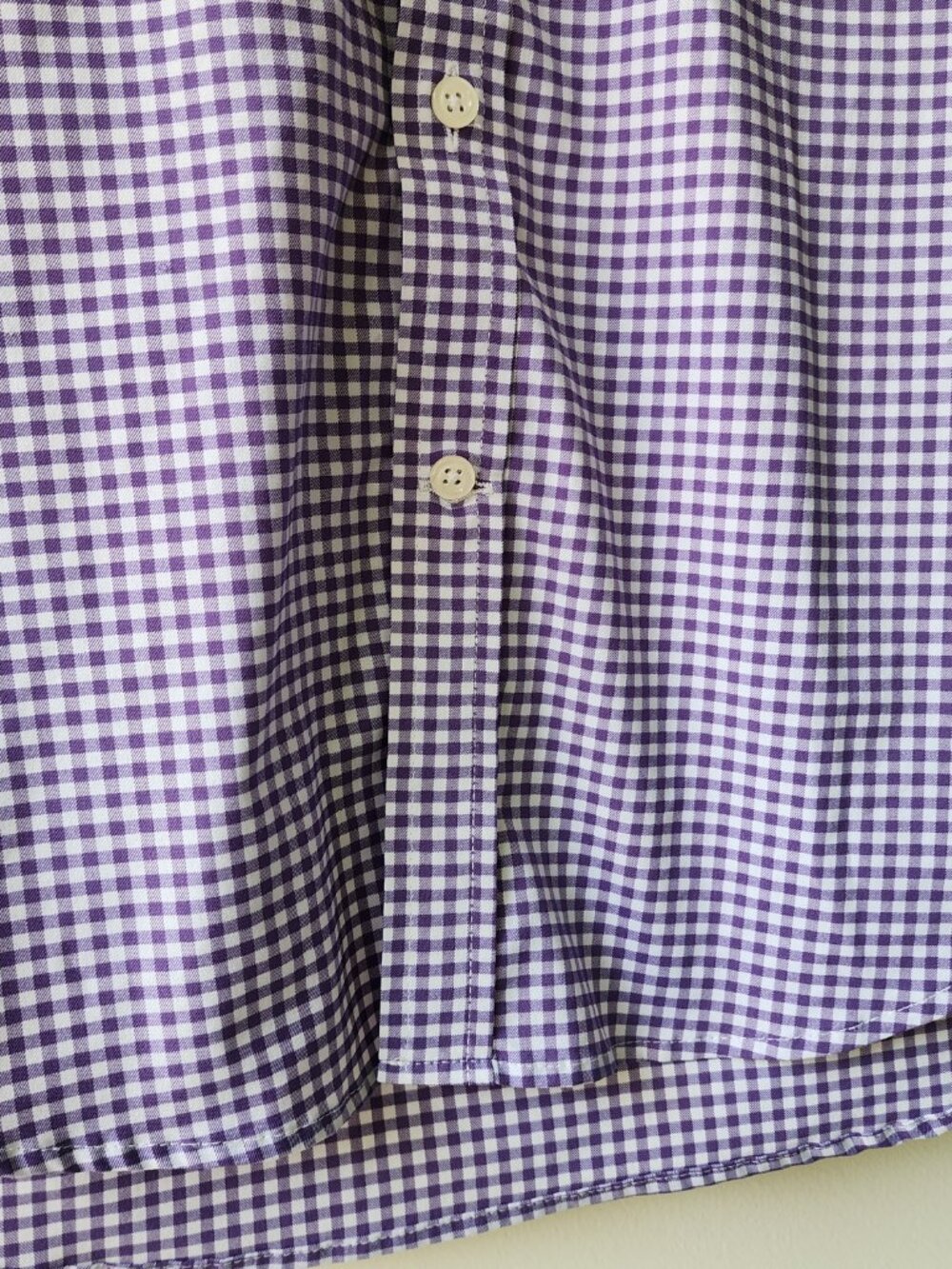 Small Purple Gingham Shirt Traveler Motion Jos A Bank Sz S Mens Check Quick Dry - Picture 14 of 17